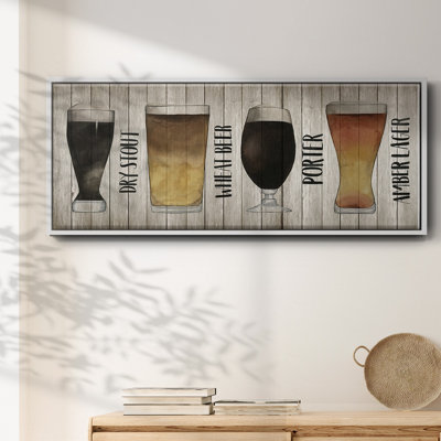 Beer Chart II- Framed Canvas