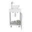 Meuble-lavabo autoportant à une porte de 18 po de large Tacna, avec vasque en porcelaine, rangement pour salle de bain, blanc-1326737142