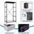 4 Drawer Dresser for Bedroom, Narrow Chest of Drawers, Wooden Top and Study Iron Frame 18"x37.5"-(WxH)