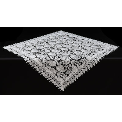 Nappe carrée en polyester floral