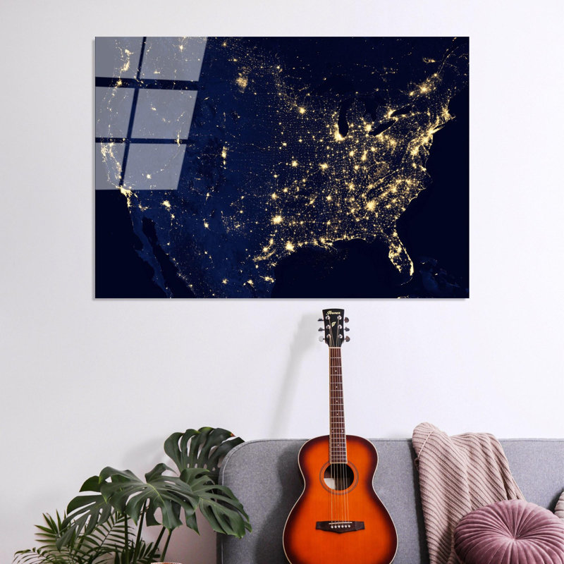 Superbe peinture murale en verre trempé 27,6 po x 39,4 po | 100% verre trempé, épaisseur: 0,16 pouce | Décoration élégante pour le salon ou le bureau, durable et facile à nettoyer, idée de cadeau parfaite