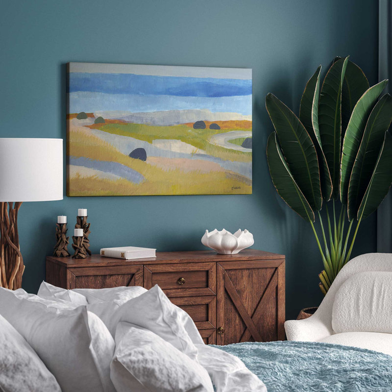 «Islandais Meadow Whimsy» sur toile par Jan Weiss, Toile tendue, H 24 po x l 36 po x P 1,25 po