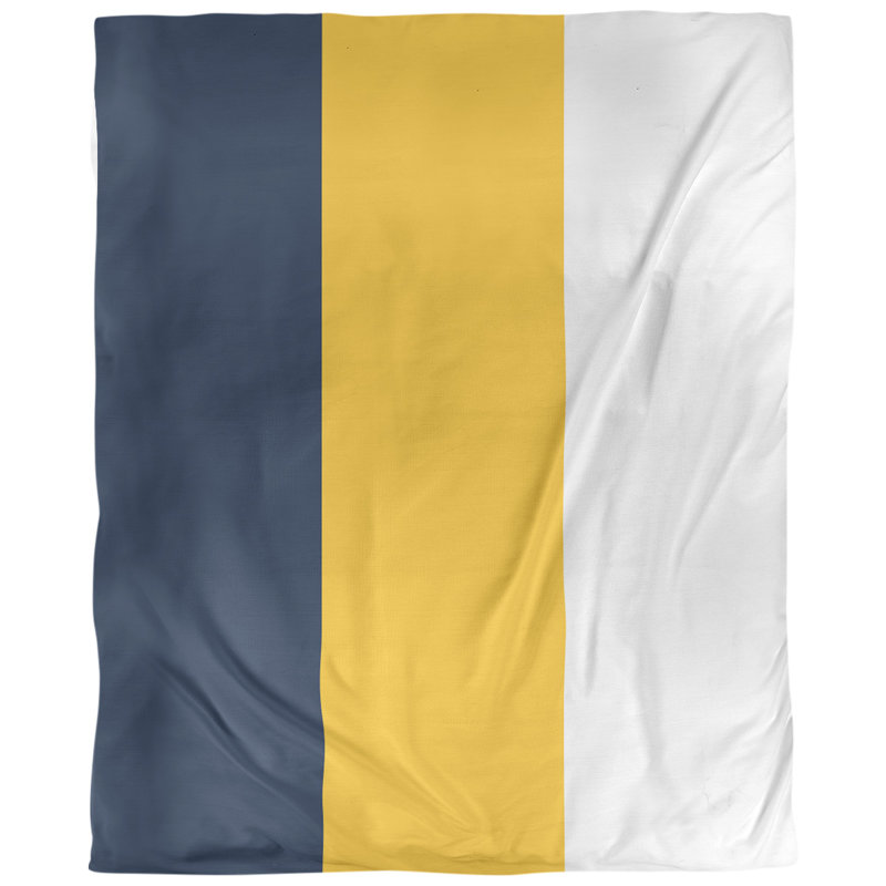 Tissu de basket-ball denver, Bleu minuit / jaune / blanc