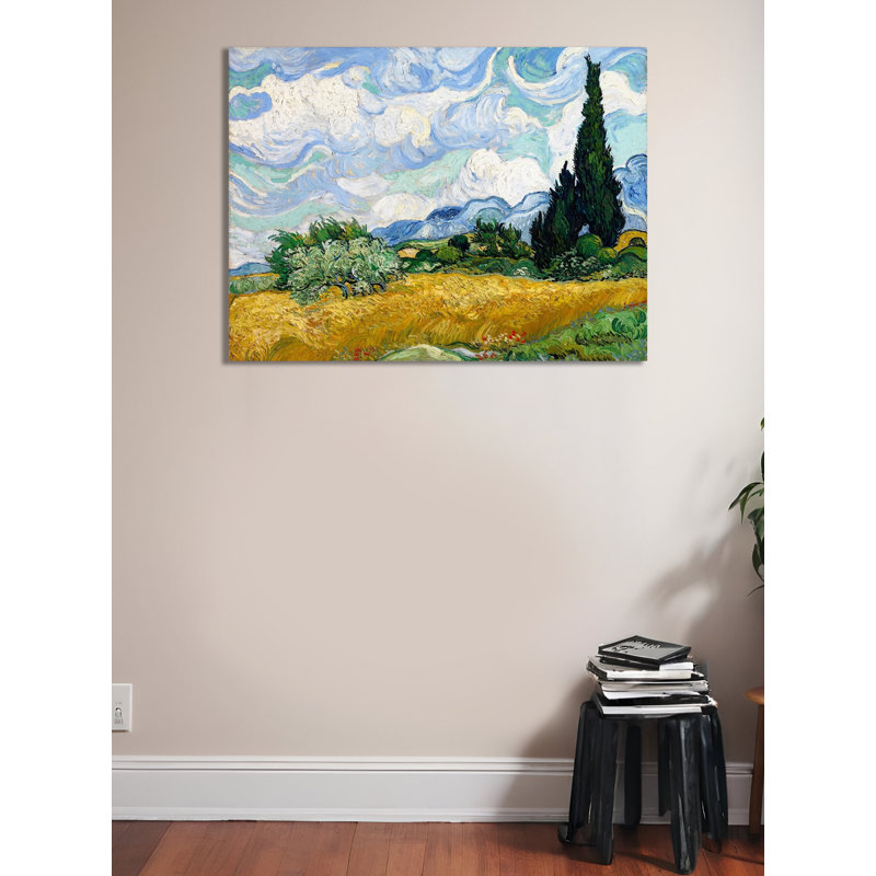 « Champ de blé » par Vincent Van Gogh, reproduction d'art sur toile tendue, H 24 po x l 32 po x P 1,5 po