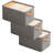 Set Of 3 Closet Organizers And Storage Bins Large, Organizer Storage Baskets, Storage Containers For Organizing Changing Table Bookshelf With Sturdy Steel Frame Cationic Fabric-910262437