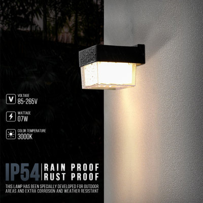 Mikis 9cm H Integrated LED Outdoor Flush Mount