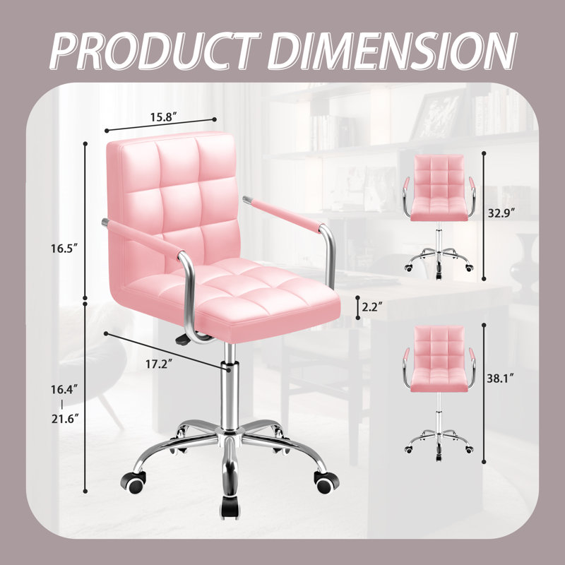 Chaise de travail Pierron, Rose