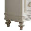 Commode large Dorie, 6 tiroirs, garniture ovale moulée, bois