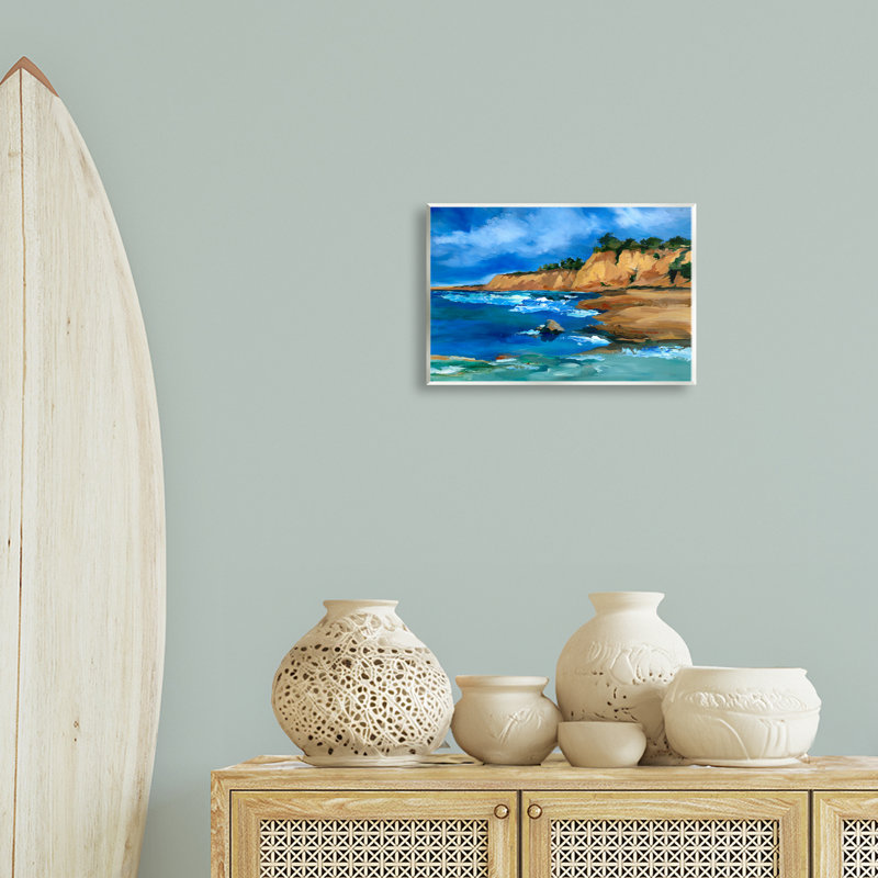 «Beachside Cliff Landscape» par Liz Jardine, H 10 po x l 15 po