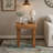 Chaliyah Live Edge Solid Wood End Table 23" in Light Brown-94398720
