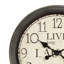 Horloge murale ronde de 16 po de style rétro - horloge en bois brun antique avec mouvement silencieux?
