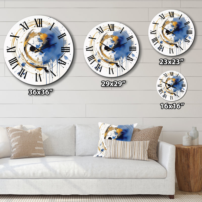 Horloge murale abstraite, Moyenne