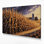 «Farm Fall Cornstalks», art mural sur toile noire