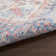 Machine Washable Oriental Blue/Red Area Rug