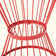 Powder-Coated Iron Side Table with Hourglass Shape & Open Cage Design
