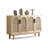Modern Burlywood Solid Wood Sideboard