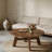 39.4" Round Coffee Table, Mid-Century Modern Style
