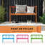 Solid Wood Eucalyptus Outdoor Bench