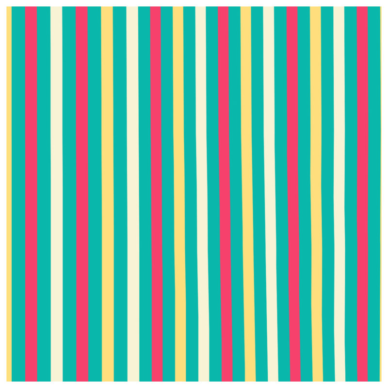 Vertical Colourful Stripes Bath Mat, 34in W x 21in L