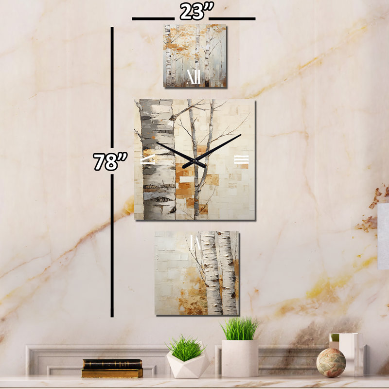 Grande horloge verticale Joanie - Trees