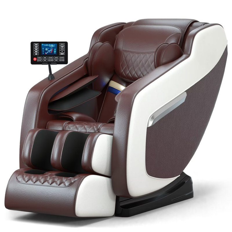 Full Body Shiatsu Massage Chair with Zero Gravity, Back Heat Therapy, Foot Rollers, Extendable Footrest, and Air Compression - Ideal for Relieving Muscle Fatigue, Easy Installation, Perfect Gift for Home Relaxation
