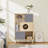 Furniture-Style Natural Cabinet for Cats, Comfortable Nap Space and Storage Solution