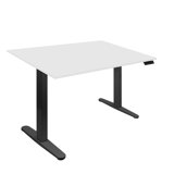 Mount-It Dual Motor Electric Standing Desk with 48 in. Tabletop, White