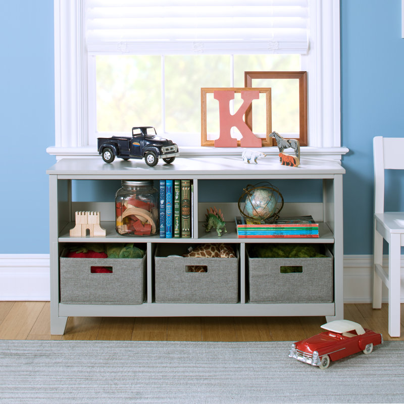 Bibliothèque basse Martha Stewart, gris