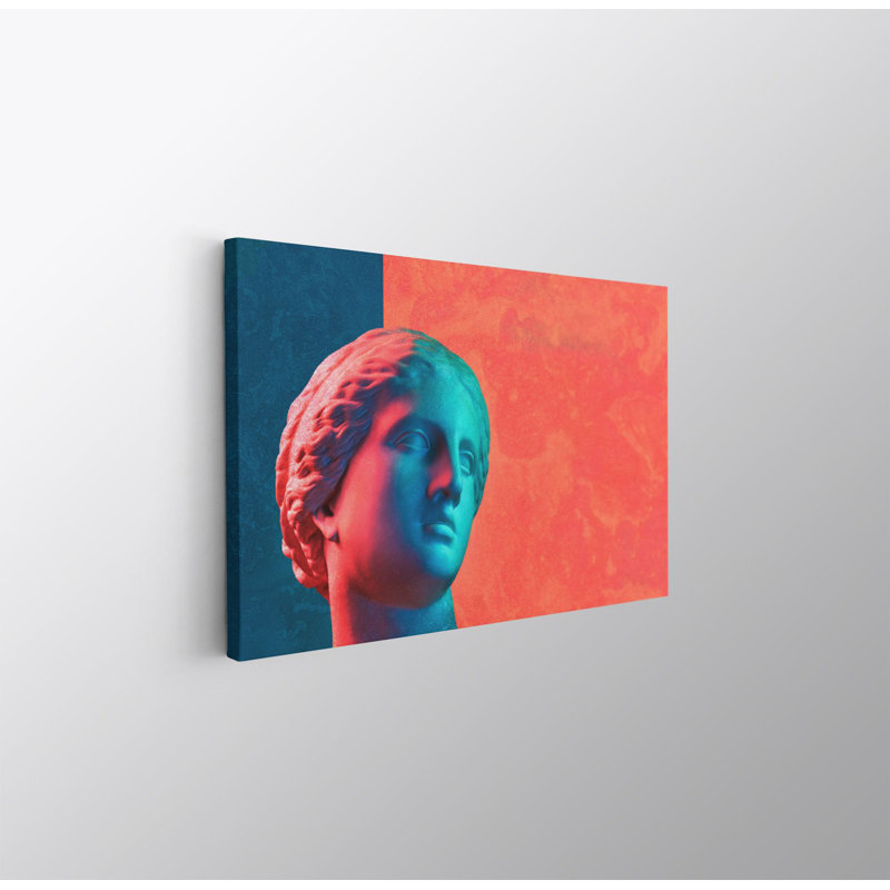 Peinture décorative sur toile, H 27,6 po x l 19,7 po