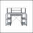 All Purpose Gray Finish Writing Desk