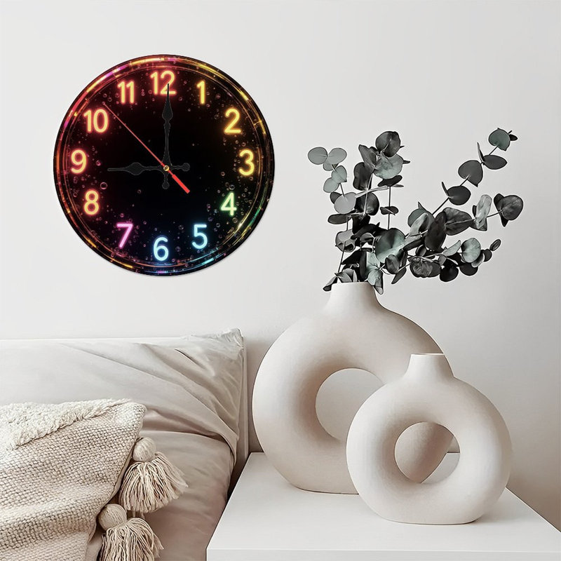 Horloge avec chiffres lumineux