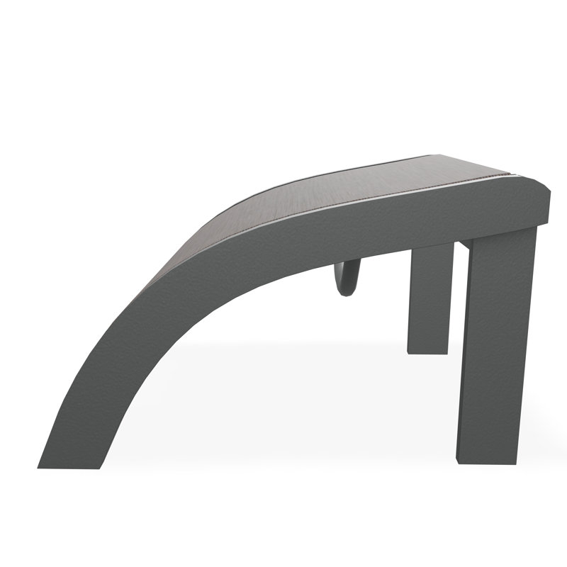 Marine Grade Polymer Sling Adirondack Ottoman, Graphite, James