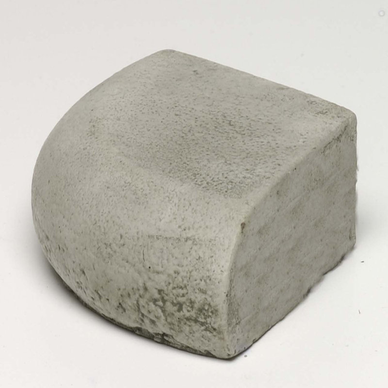 Wedge Weather Resistant Concrete Abstract Pedestal, Graystone