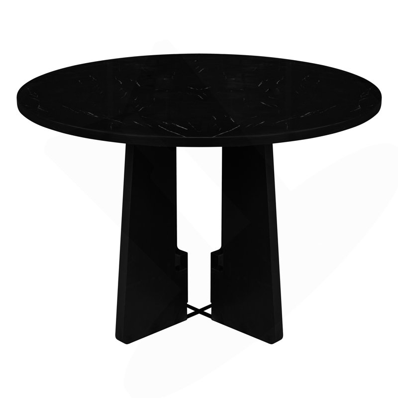 Table de salle à manger ronde pour 4 personnes, table de salle à manger de cuisine moderne, table de salle à manger ronde de 43 pouces pour le salon de la cuisine