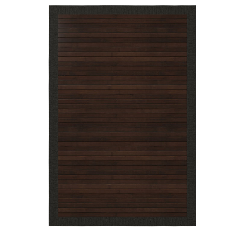 Locher Bamboo Area Rug, Rectangle 2' x 3', Mocha