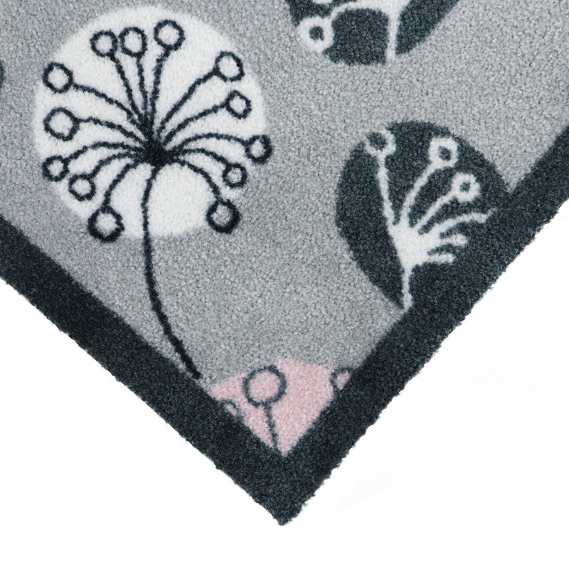 Non-Slip Floral Indoor Doormat
