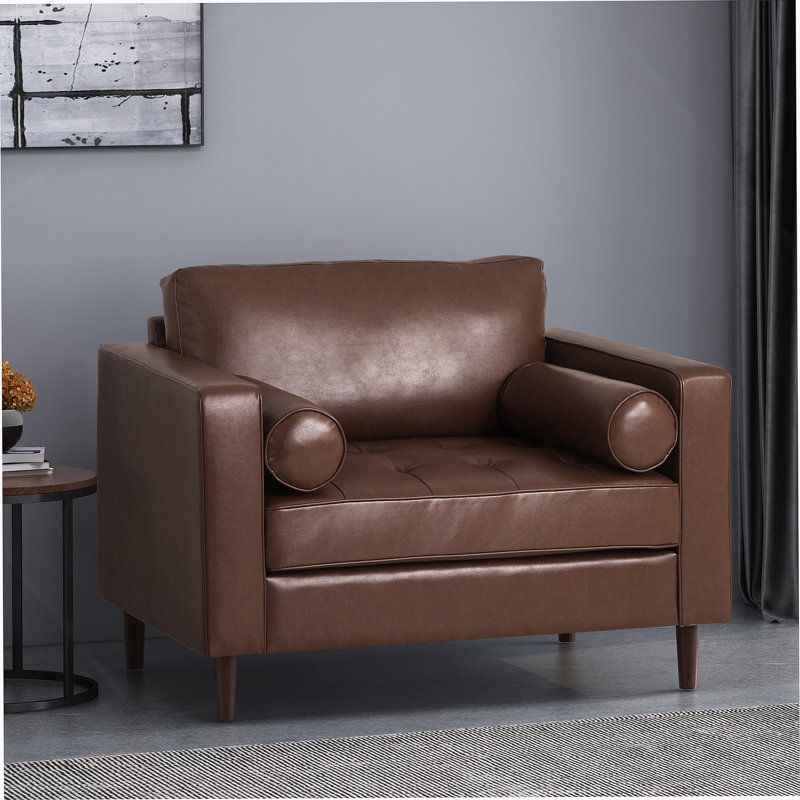 Fauteuil club, Marron foncé
