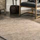 Katasha Checked Wool Brown Area Rug