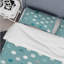 Ensemble de housse de couette bleu et blanc Glam Polka Dots - Glam-109173555