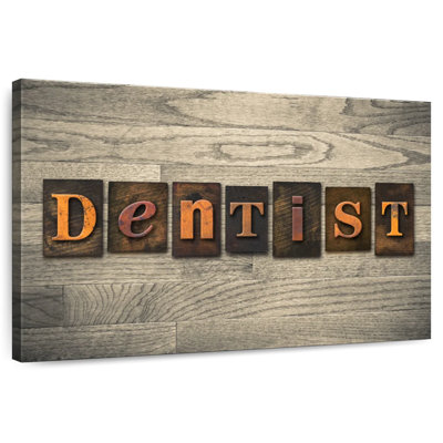 Alcaraz, dentiste, typographie