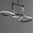 Aliaya 2 - Light Matte Black LED Novelty Pendant