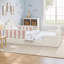 Full Size Daybed with Storage Drawers Upholstered Corner Bed with L Shaped Headboard Velvet Daybed Frame for Living Room Guest Room - Beige