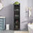 Modern Four-Tier Glass Door Cabinet With Featuring Five-Tier Storage, For Entryway Living Room Bathroom Dining Room-1370520257