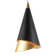 Craney 1 - Light Black/Gold LED Single Pendant