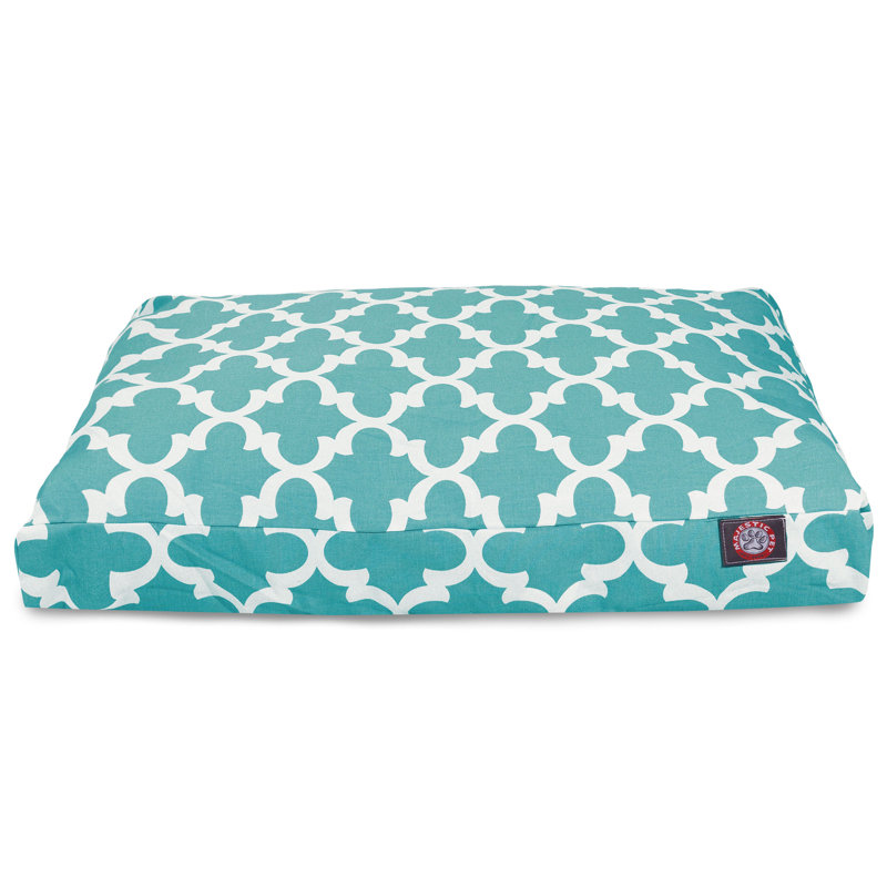 Coussin Trellis, Bleu sarcelle, Petit (l 20 po x P 27 po x H 4 po)