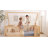 Comfy Cubs Kids House Gated Floor Bed Twin Size – 100% Pinewood Montessori Floor Bed With Safety Enclosure For Children Aged 5+, Kids Playhouse Design-121884140