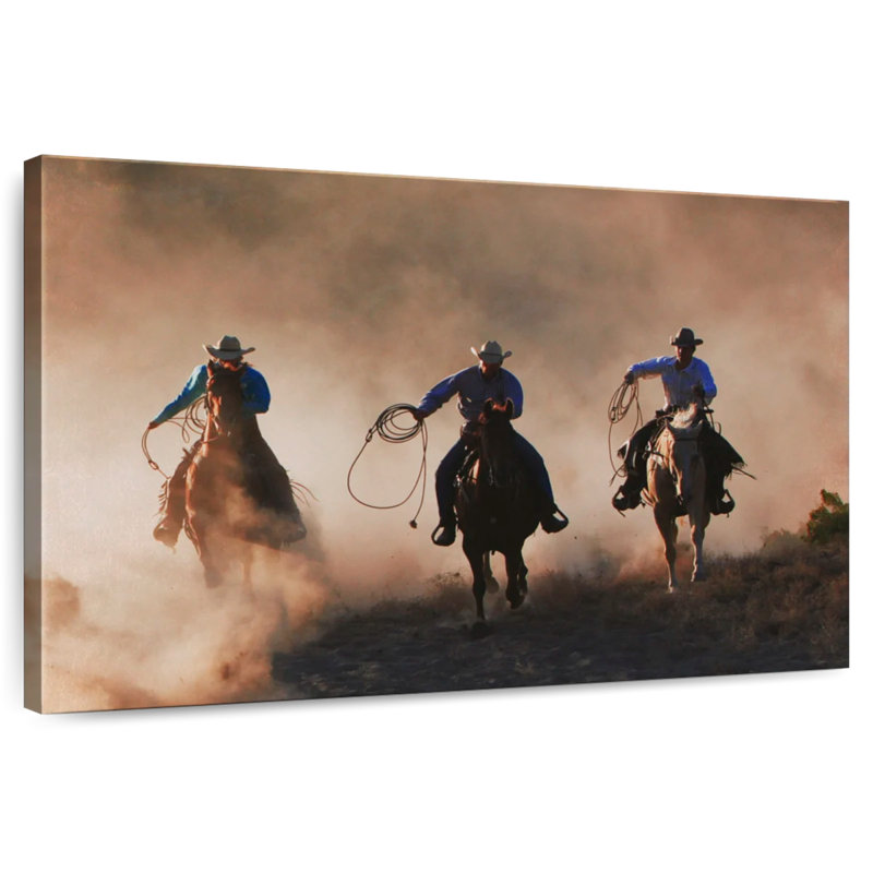 Lelar Western Sundown, 34" H x 51" W
