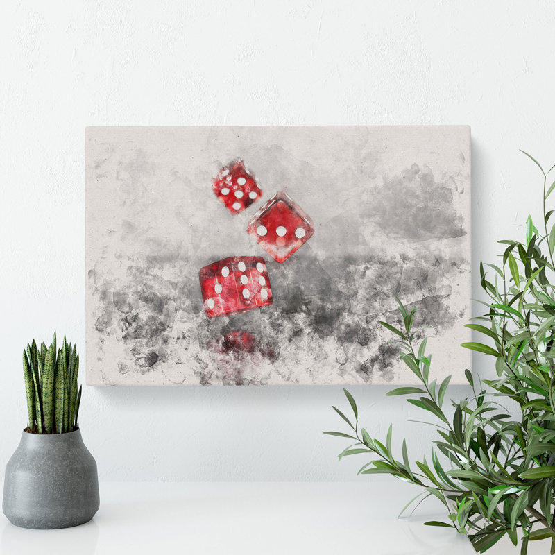 Rolling The Dice - Wrapped Canvas, 50cm H x 76cm W x 3cm D