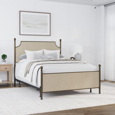 Olague Upholstered Metal Standard Bed