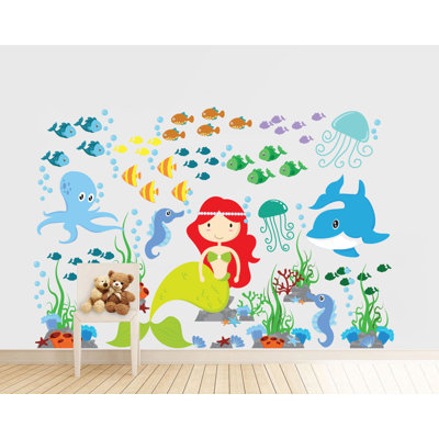 Nautical & Beach Non-Wall Damaging Wall Decal